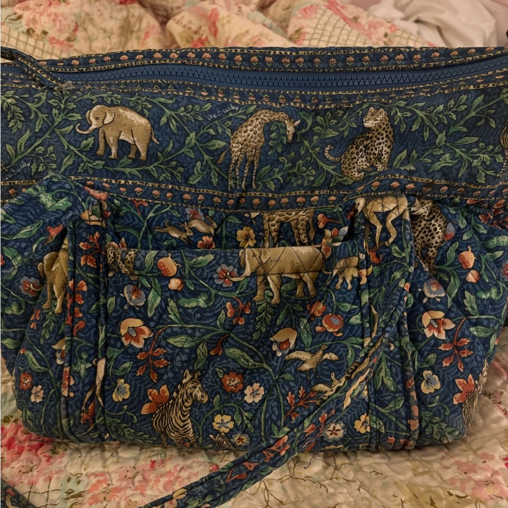VINTAGE Vera Bradley Bag Retired Animal Kingdom Print